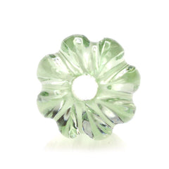 GREEN AMETHYST MELON CARVED BALLS (FULL DRILL) (SUPER EXTRA) (DES#69) 9MM 4.03 Cts.