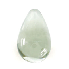 GREEN AMETHYST PLAIN DROPS (HALF DRILL) 13X8MM 5.45 Cts.