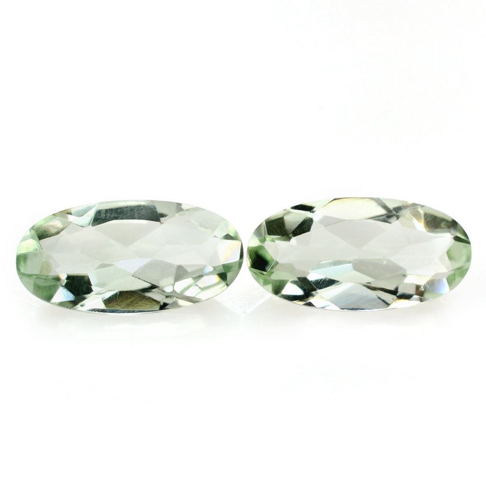 GREEN AMETHYST CUT OVAL 12X6MM 1.82 Cts.