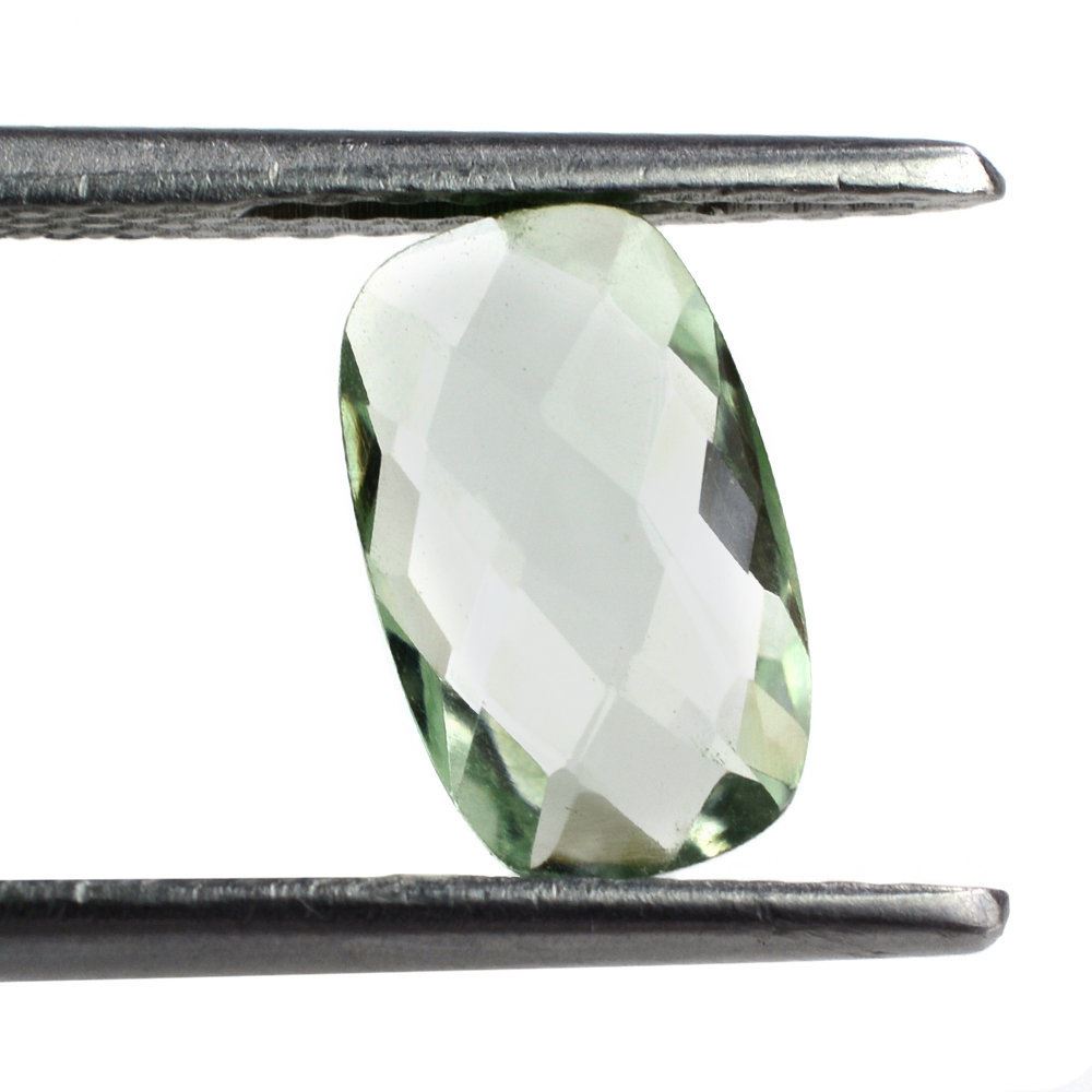 GREEN AMETHYST BRIOLETTE CUSHION 10X6MM 1.45 Cts.