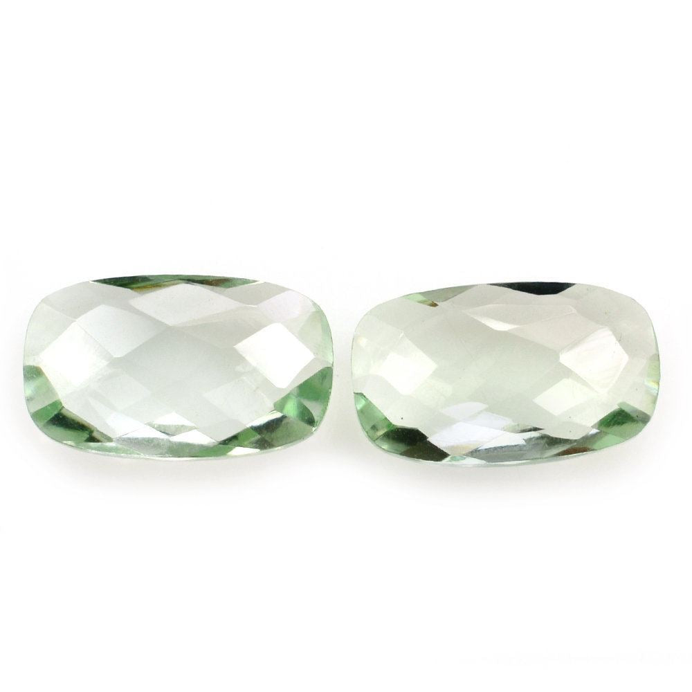 GREEN AMETHYST BRIOLETTE CUSHION 10X6MM 1.45 Cts.