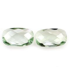 GREEN AMETHYST BRIOLETTE CUSHION 10X6MM 1.45 Cts.