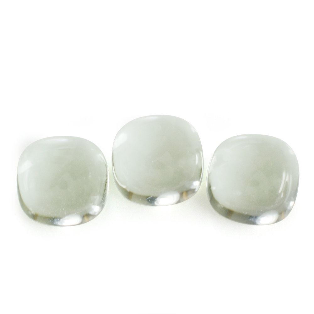 GREEN AMETHYST CUSHION CAB 9MM 3.31 Cts.