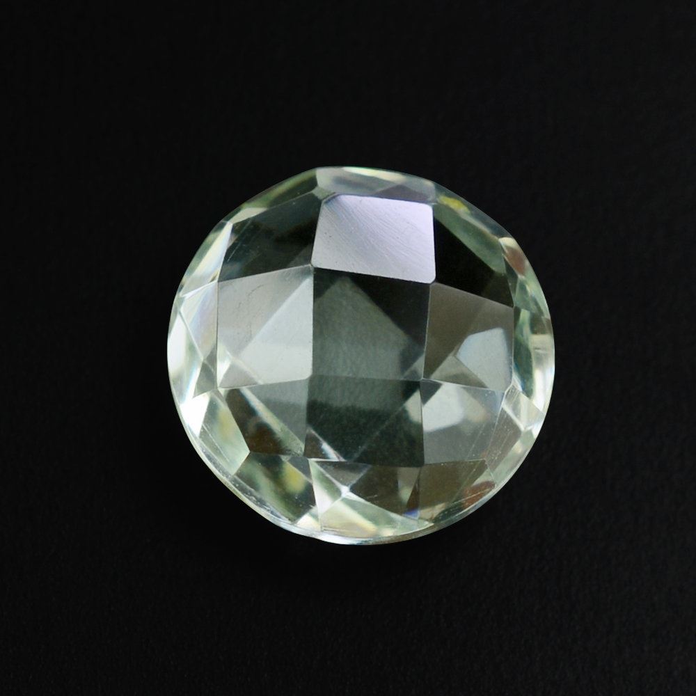 GREEN AMETHYST BRIOLETTE ROUND 8MM 1.72 Cts.