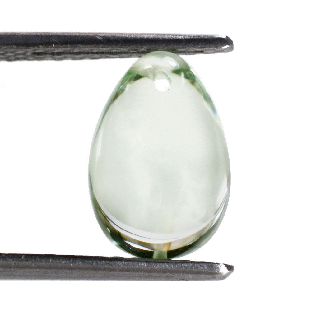 GREEN AMETHYST PLAIN EGGS (DES#55) (FULL DRILL) 12X8MM 5.34 Cts.