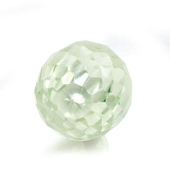 GREEN AMETHYST FACETED DROPS (HALF DRILL) 10X7MM 3.29 Cts.