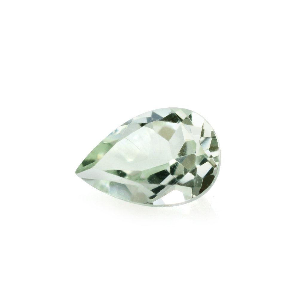 GREEN AMETHYST CUT PEAR 6X4MM 0.35 Cts.