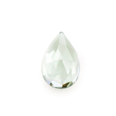 GREEN AMETHYST ROSE CUT PEAR CAB 6X4MM 0.35 Cts.