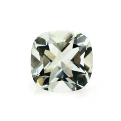 GREEN AMETHYST CUT CUSHION 6MM 1.12 Cts.