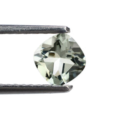 GREEN AMETHYST CUT CUSHION 6MM 1.12 Cts.