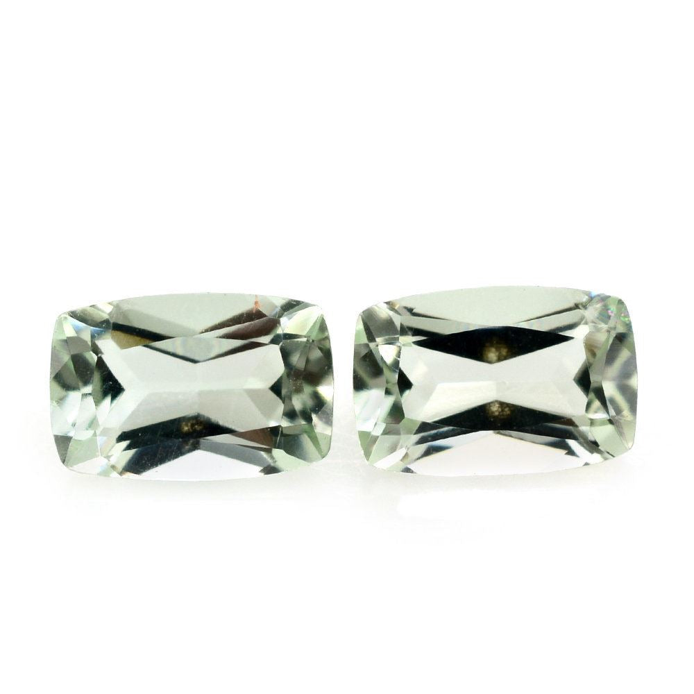 GREEN AMETHYST CUT CUSHION 6X4MM 0.69 Cts.