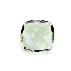 GREEN AMETHYST CUT CUSHION 6X6MM 0.85 Cts.