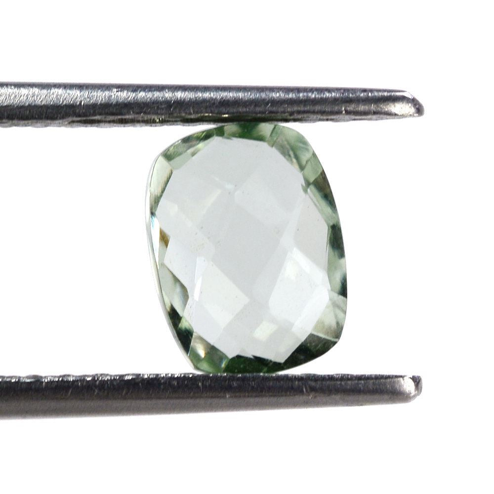 GREEN AMETHYST BRIOLETTE CUSHION 8X6MM 1.21 Cts.