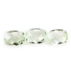 GREEN AMETHYST BRIOLETTE CUSHION 8X6MM 1.21 Cts.