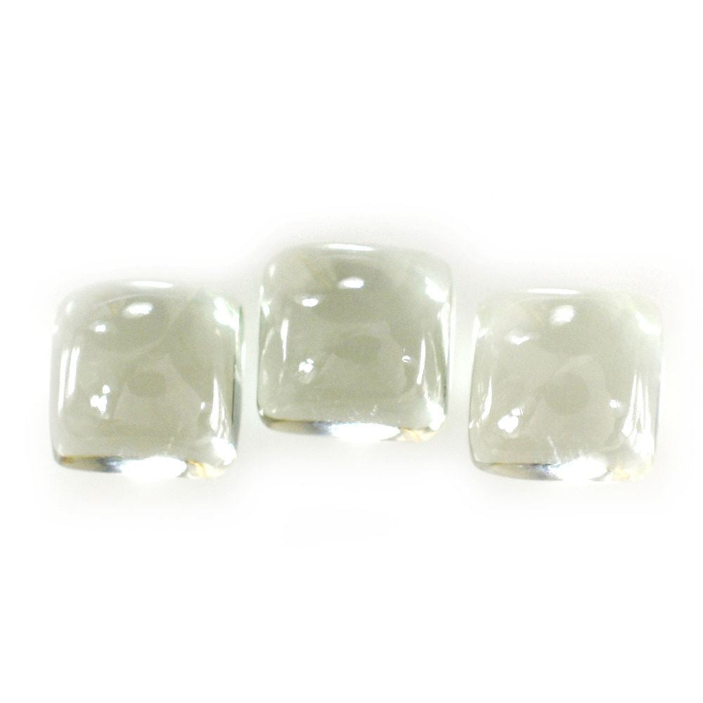 GREEN AMETHYST CUSHION CAB 5MM 0.67 Cts.