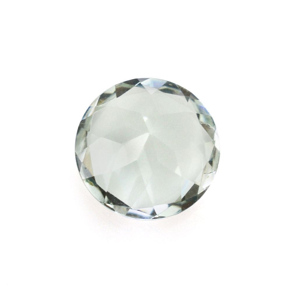 GREEN AMETHYST CUT ROUND 6.50MM (C-2/CLEAN) 0.96 Cts.