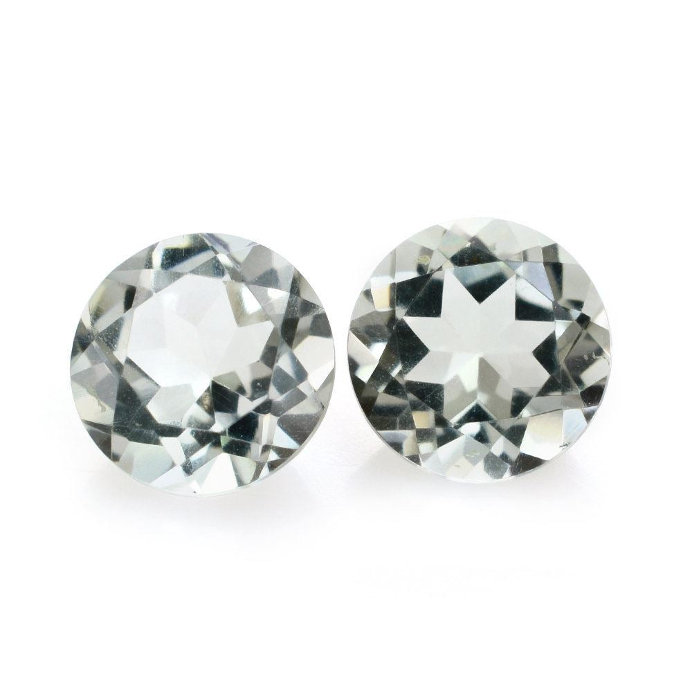 GREEN AMETHYST CUT ROUND 6.50MM (C-2/CLEAN) 0.96 Cts.