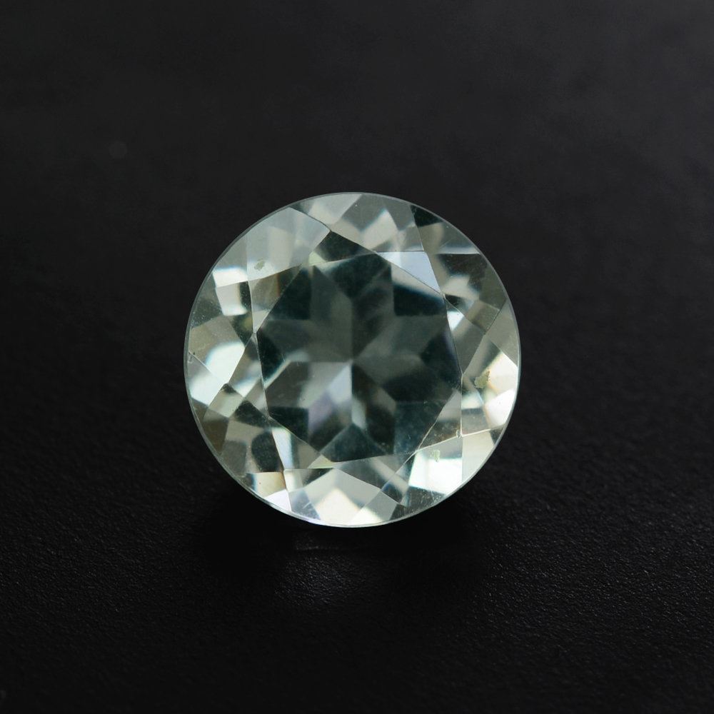 GREEN AMETHYST CUT ROUND 6.50MM (C-2/CLEAN) 0.96 Cts.