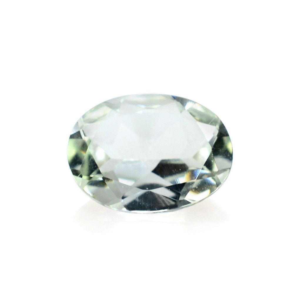 GREEN AMETHYST CUT OVAL 8X6MM 1.00 Cts.