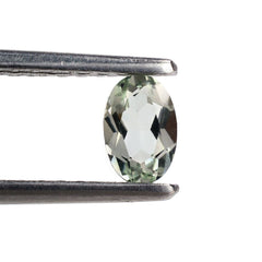 GREEN AMETHYST CUT OVAL (C-1) 6X4MM 0.40 Cts.