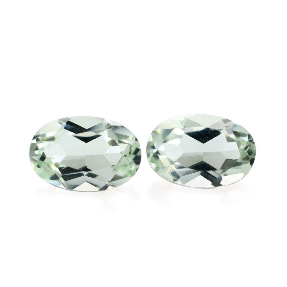 GREEN AMETHYST CUT OVAL (C-1) 6X4MM 0.40 Cts.