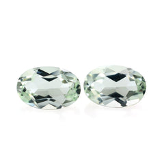 GREEN AMETHYST CUT OVAL (C-1) 6X4MM 0.40 Cts.