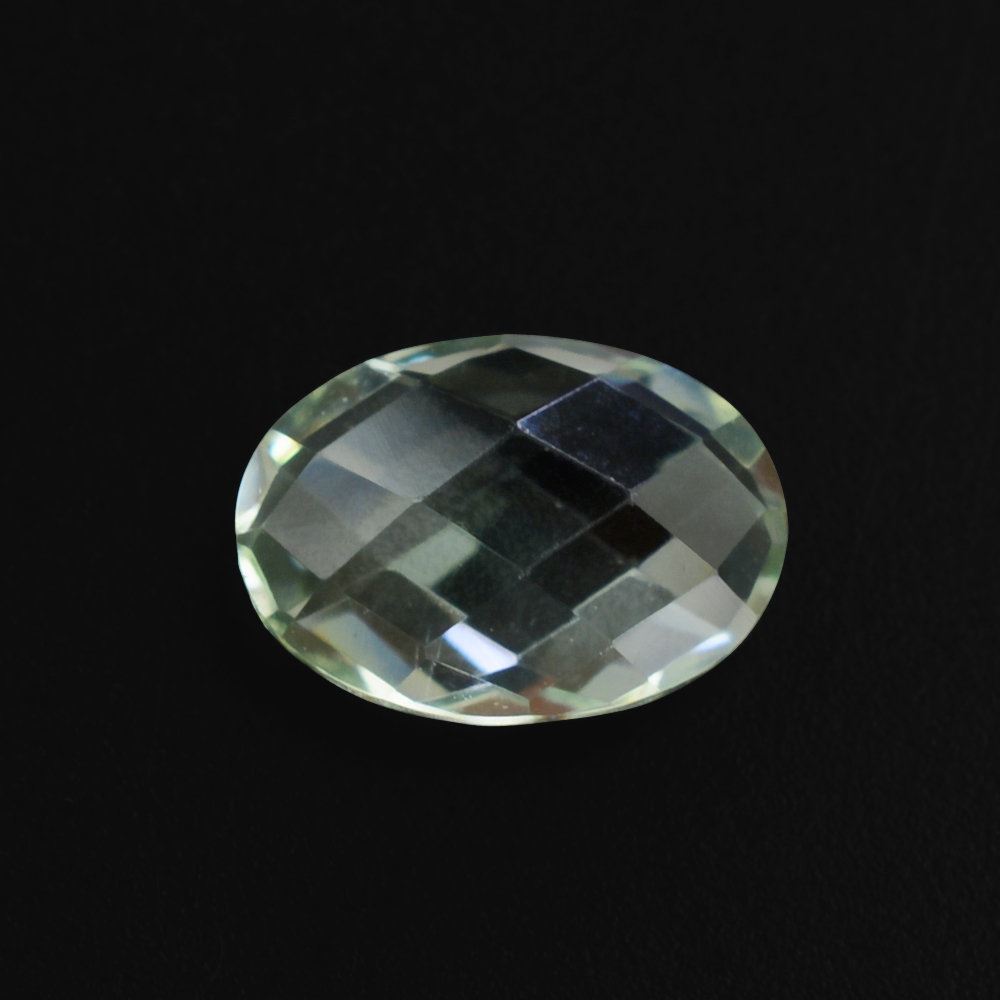 GREEN AMETHYST BRIOLETTE OVAL 7X5MM 0.70 Cts.