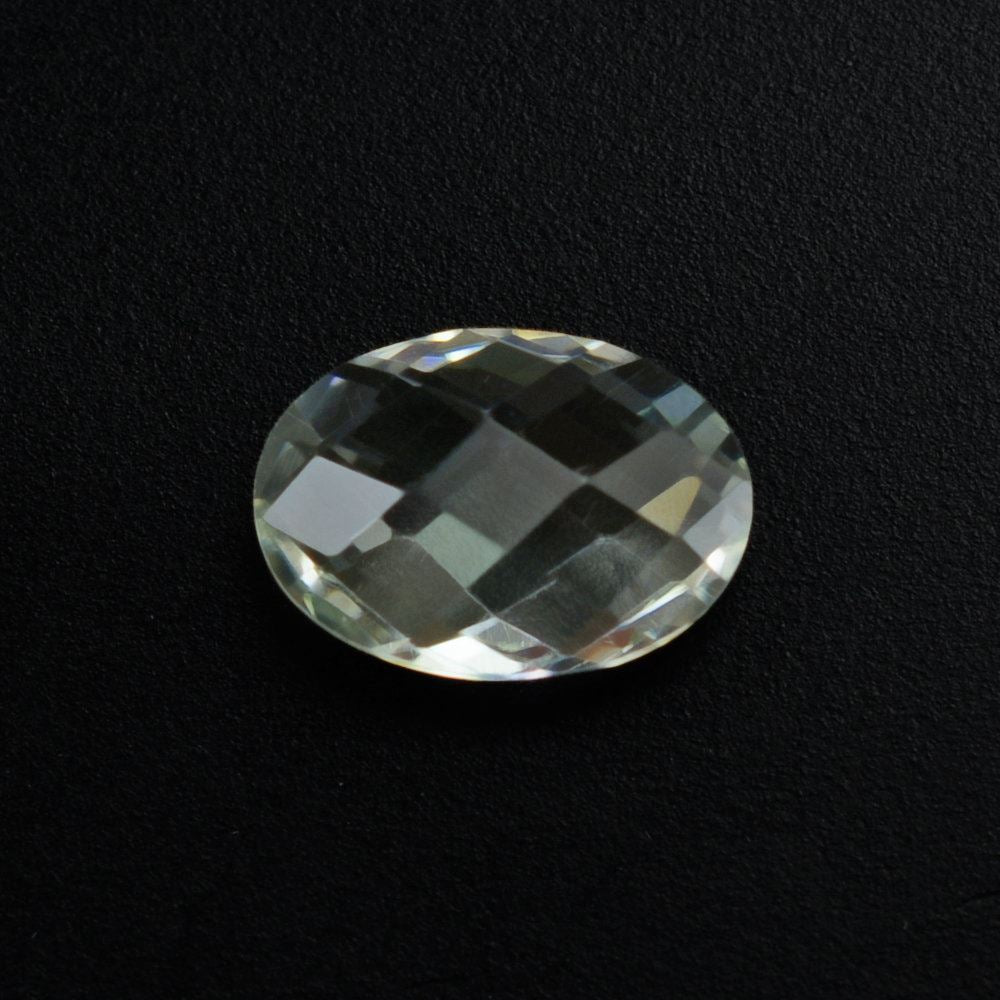 GREEN AMETHYST BRIOLETTE OVAL (LITE) 7X5MM 0.70 Cts.