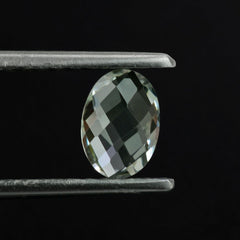 GREEN AMETHYST BRIOLETTE OVAL (LITE) 7X5MM 0.70 Cts.