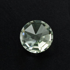 GREEN AMETHYST ROSE CUT BRIOLETTE ROUND 6MM 0.81 Cts.
