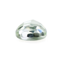 GREEN AMETHYST CHECKER CUT ROUND CAB 6MM 0.73 Cts.