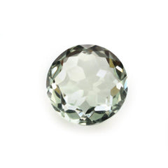 GREEN AMETHYST IRREGULAR FACT BRIOLETTE ROUND 6MM 0.80 Cts.