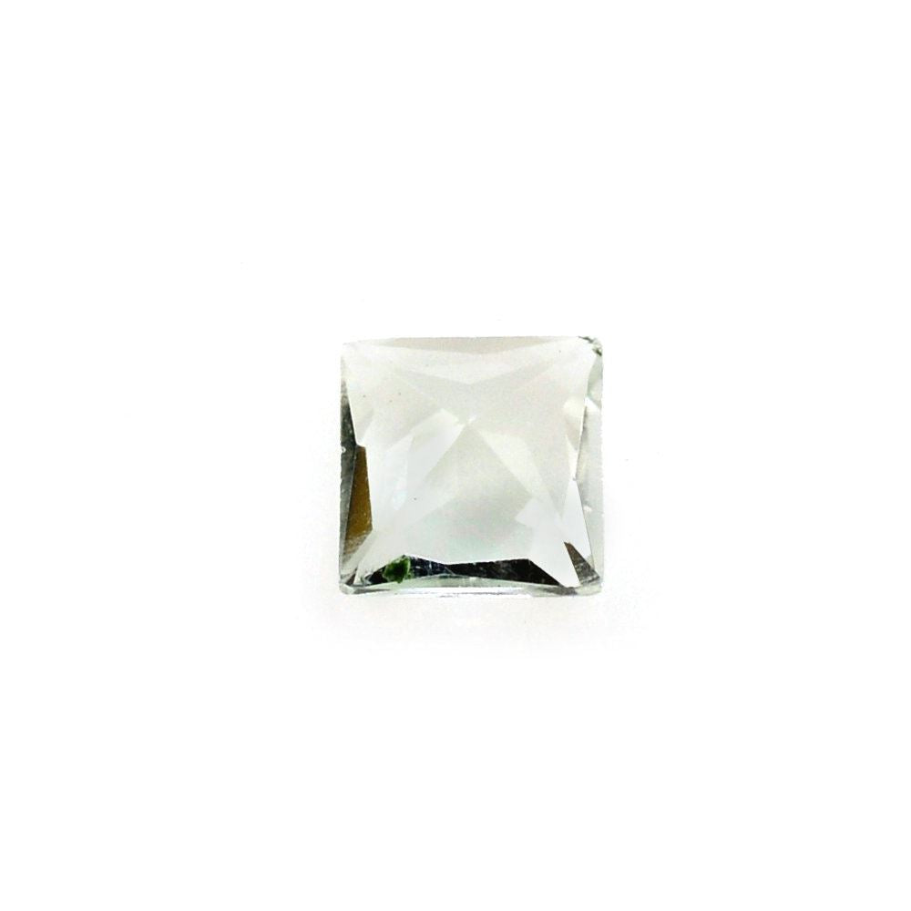 GREEN AMETHYST PRINCESS CUT SQUARE 3MM 0.13 Cts.