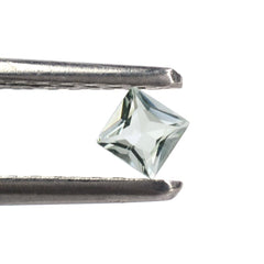 GREEN AMETHYST PRINCESS CUT SQUARE 3MM 0.13 Cts.