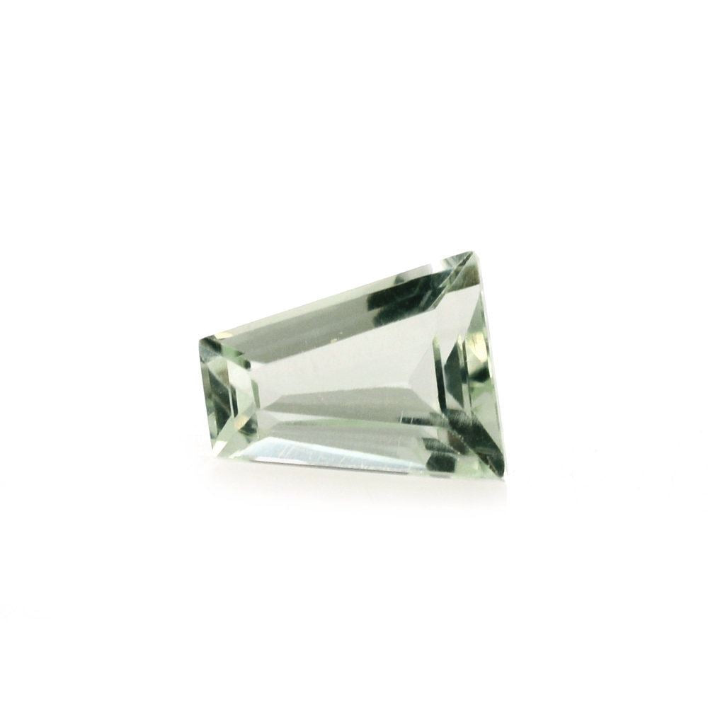 GREEN AMETHYST CUT TAPER 5X4X2MM 0.40 Cts.