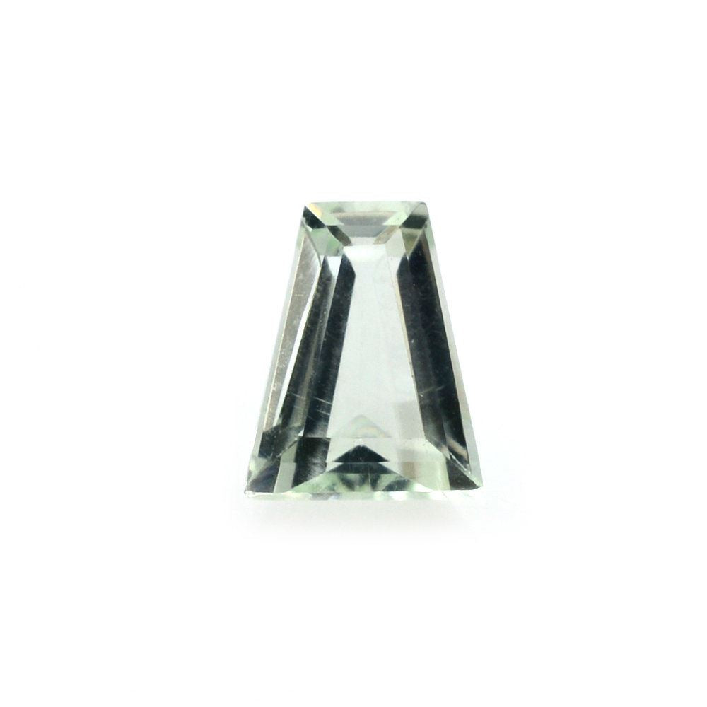 GREEN AMETHYST CUT TAPER 5X4X2MM 0.40 Cts.