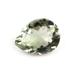 GREEN AMETHYST CUT PEAR 14X11MM 5.18 Cts.