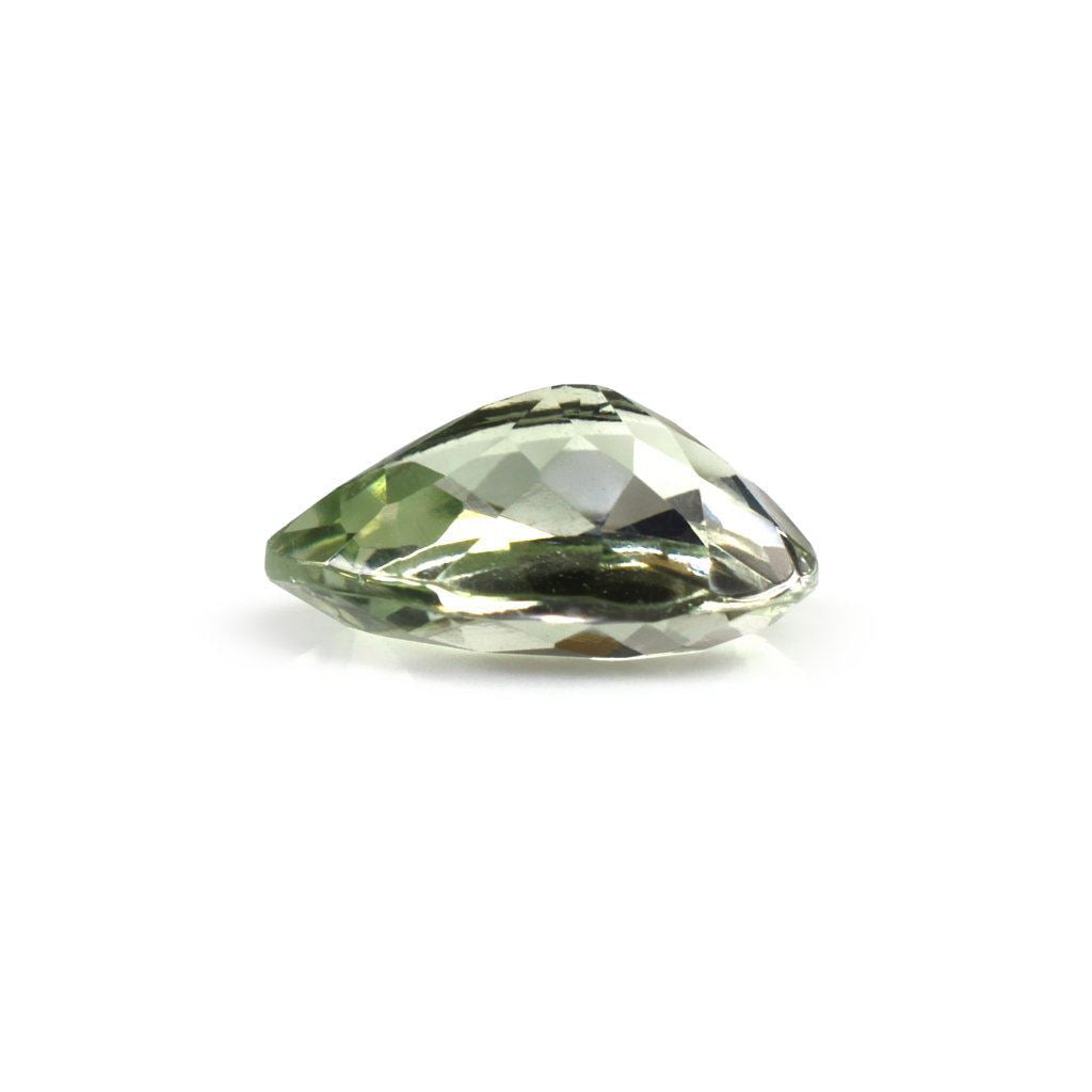 GREEN AMETHYST CUT PEAR 14X11MM 5.18 Cts.