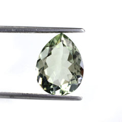 GREEN AMETHYST CUT PEAR 14X11MM 5.18 Cts.