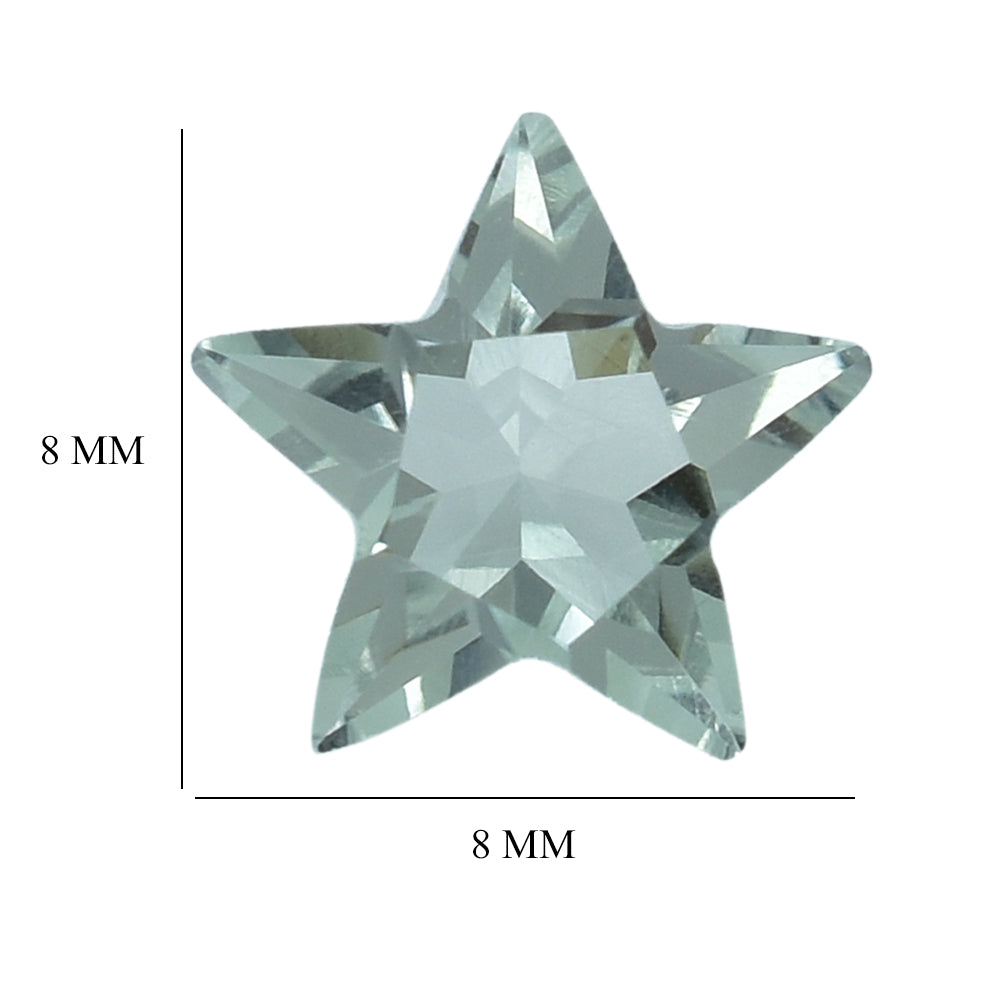 GREEN AMETHYST CUT STAR (C-1) (THICKNESS:- 5.20-5.60MM) 8MM 1.44 Cts.