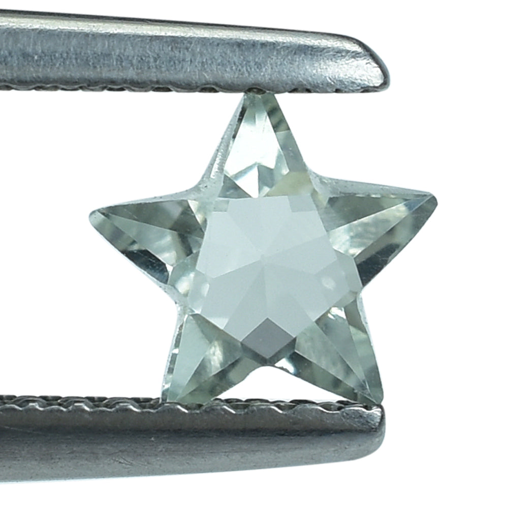 GREEN AMETHYST CUT STAR (C-1) 6MM (THICKNESS:-3.90-4.30MM) 0.62 Cts.