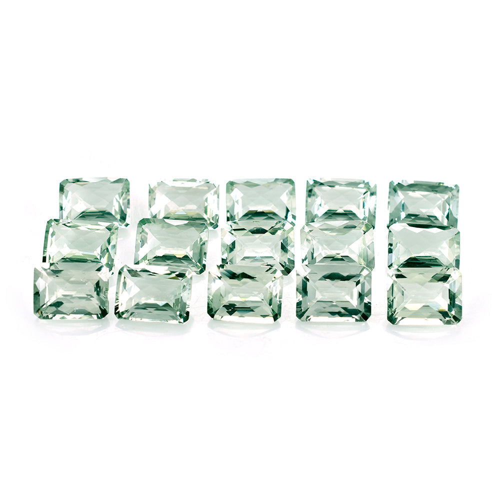 GREEN AMEHTYST CHECKER CUT OCTAGON 16X12MM 10.85 Cts.