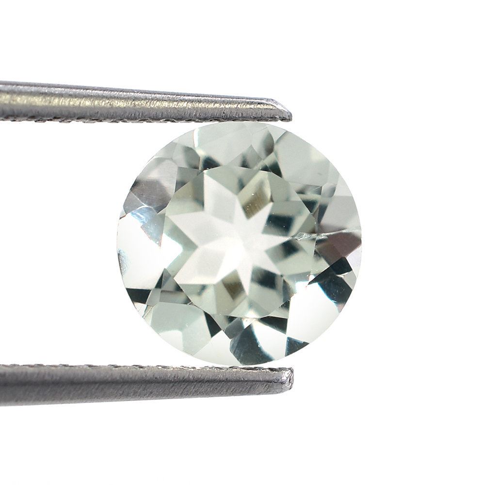 GREEN AMETHYST CUT ROUND (C-1/CLEAN) 8.00MM 1.45 Cts.