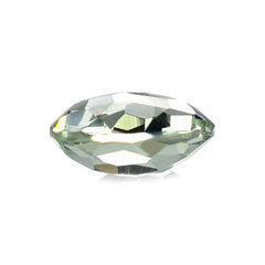 GREEN AMETHYST IRREGULAR CUT BRIOLETTE ROUND (C-2/CLEAN) 10.00MM 3.02 Cts.