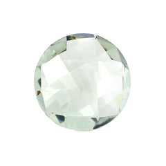 GREEN AMETHYST CHECKER CUT BRIOLETTE ROUND (C-1/CLEAN) 10.00MM 2.70 Cts.