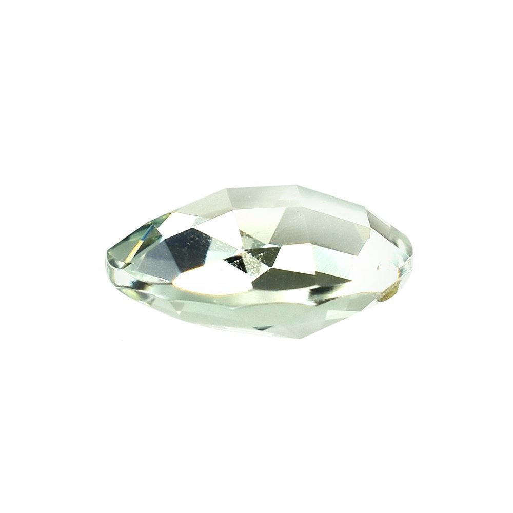 GREEN AMETHYST CHECKER CUT BRIOLETTE ROUND (C-1/CLEAN) 10.00MM 2.70 Cts.