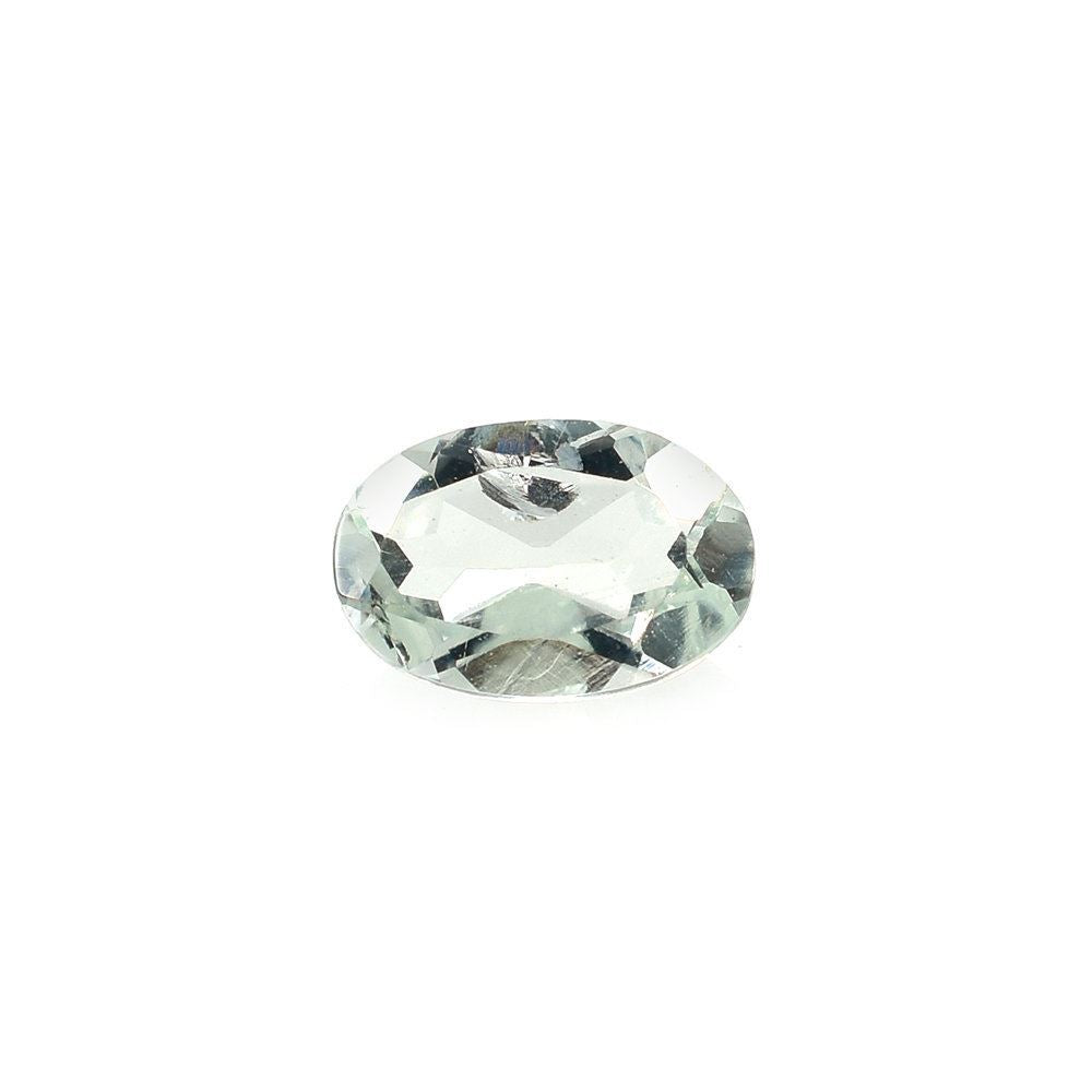 GREEN AMETHYST CUT OVAL (C-2/SI) 6X4MM 0.38 Cts.