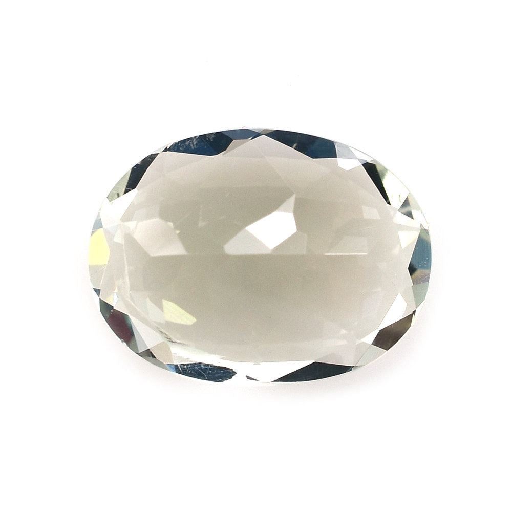 GREEN AMETHYST CUT OVAL (C-2/SI) 13X10MM 4.25 Cts.