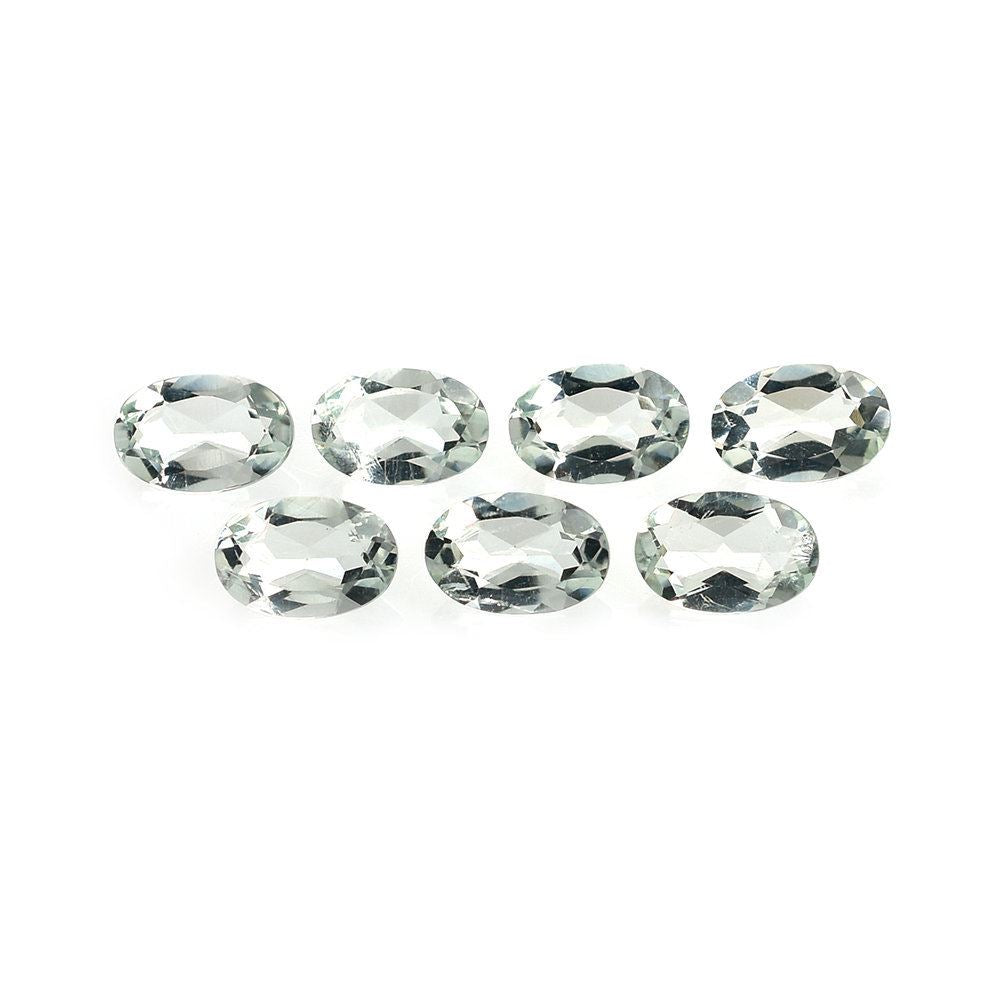 GREEN AMETHYST CUT OVAL (C-2/CLEAN) 6X4MM 0.36 Cts.