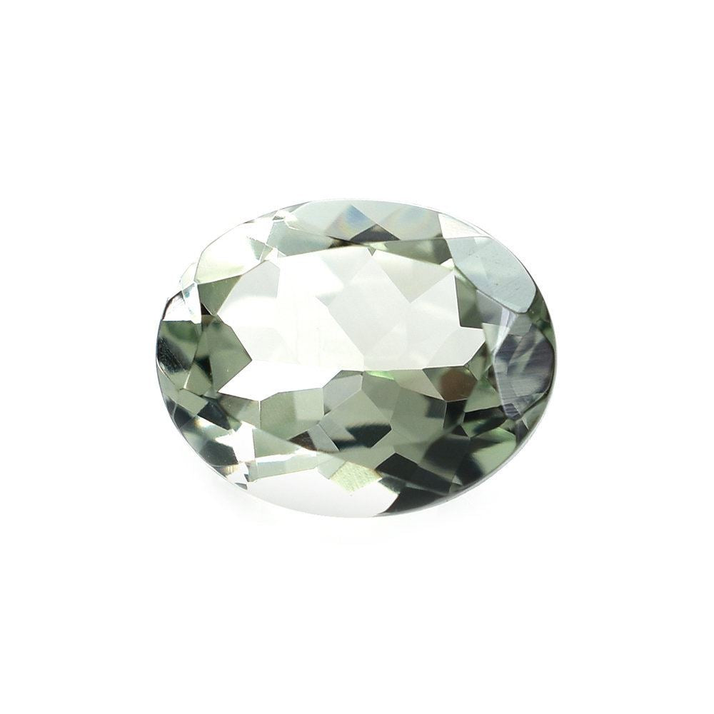 GREEN AMETHYST CUT OVAL (C-1/CLEAN) 10X8MM 2.35 Cts.